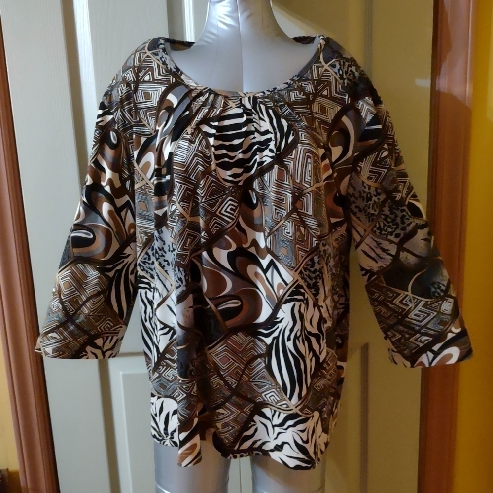 Southern Lady Womans Size XL Long sleeve blouse shirt top